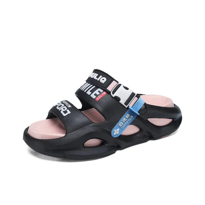 YUZHAOLIN EVA Cut Out Massage Slip Resistant Abrasion Resistant Quiet Slide Slippers Unisex-117