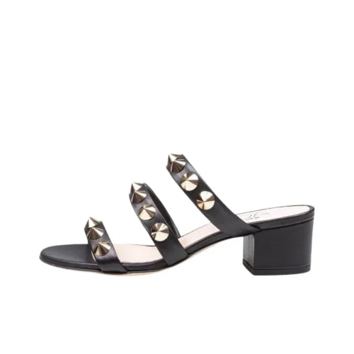 AGL Rubber Sole Abrasion Resistant Slide Slippers Women's Black