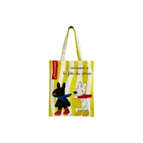 3omeTHINGCHIC Gaspard&Lisa Collaboration Closure Tote Bag, Shopping Bag, Shoulder Bag Regular Unisex Yellow