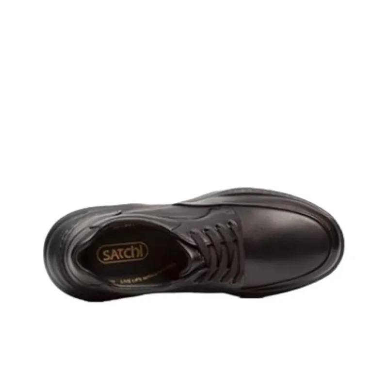 Satchi Anti Slip Wear Resistant Low Top Casual Shoes Men's Black-3