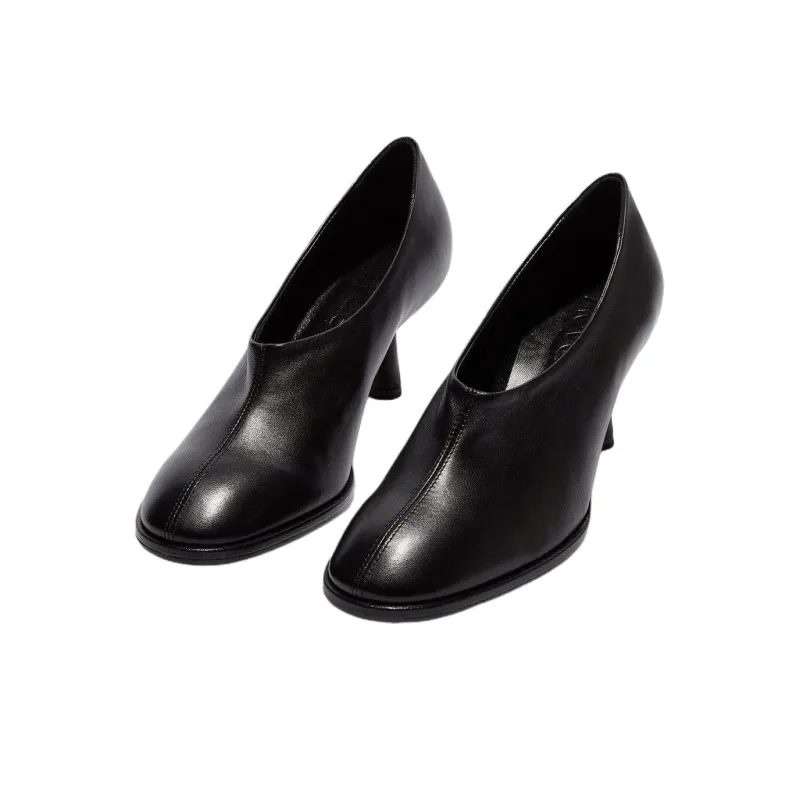 Aeyde Izzy Slim Heel High Heels 6.5CM Women's Black-2