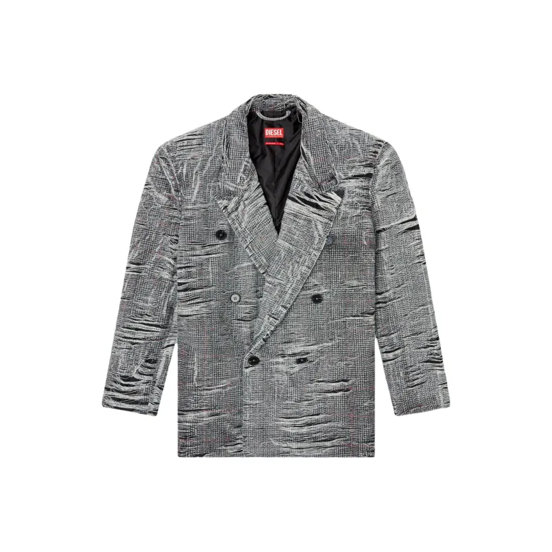 DIESEL D Pekka Fsg Distressed Denim Blazer-0