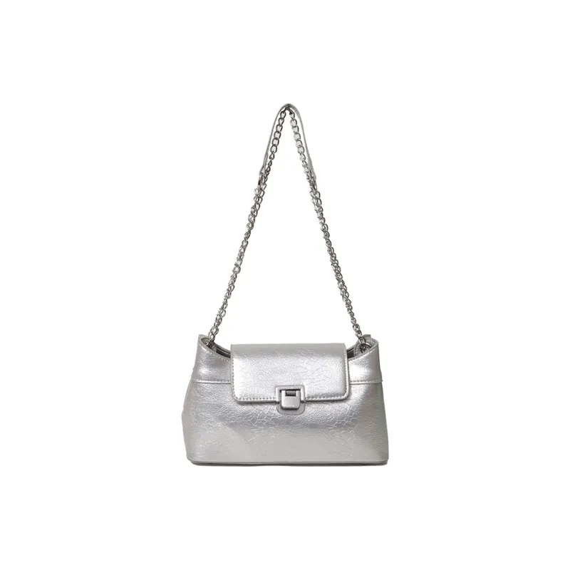 XIANGSU PU Shoulder Bag Women's Ecru/Silver/Black/Red/Pink/Brown-6