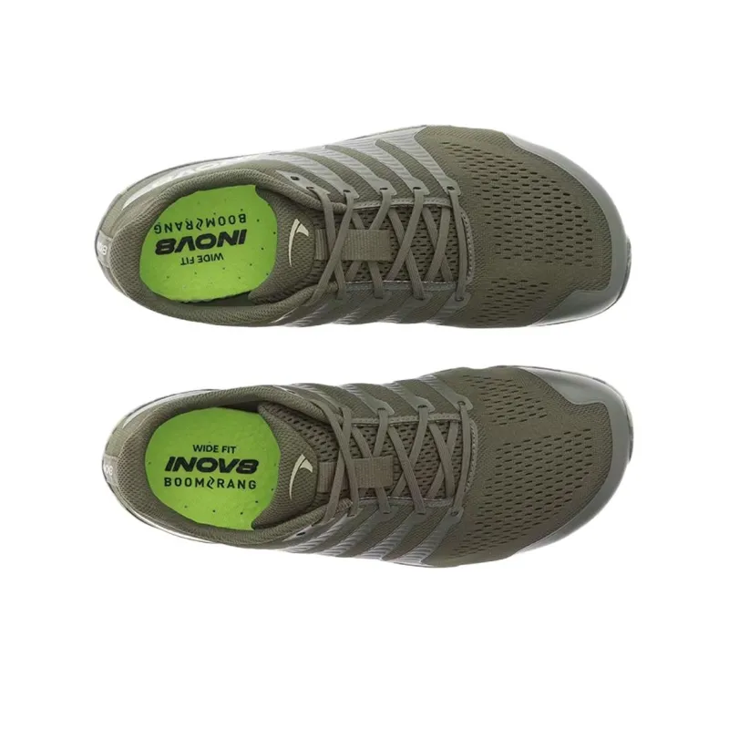 INOV 8 Anti Slip Wear Resistant Low Top Training Shoes Men's Dark Green-4