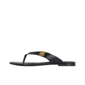 Givenchy 4G Liquid Flip Flops Women's Black