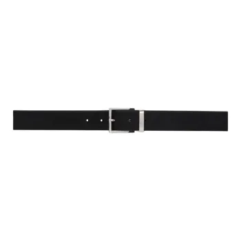 HUGO BOSS Leather Belts Men's Black Width 1.3CM
