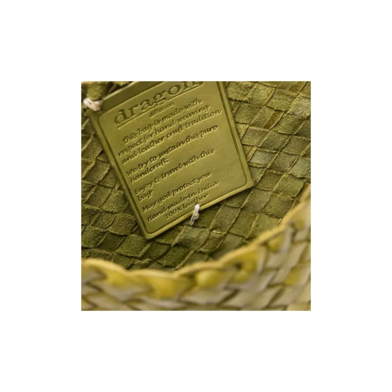 Dragon Diffusion Leather Shoulder Bag Mini Women's Green-2