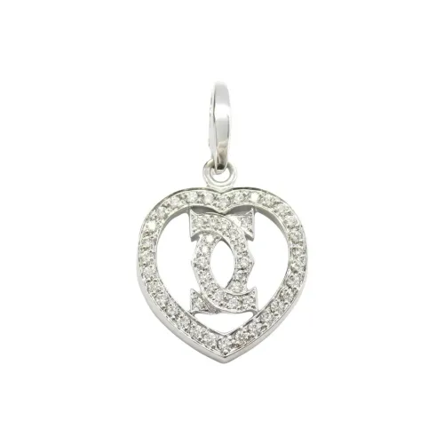 Cartier 2010s Pre owned 18kt White Gold Diamond Heart Pendant