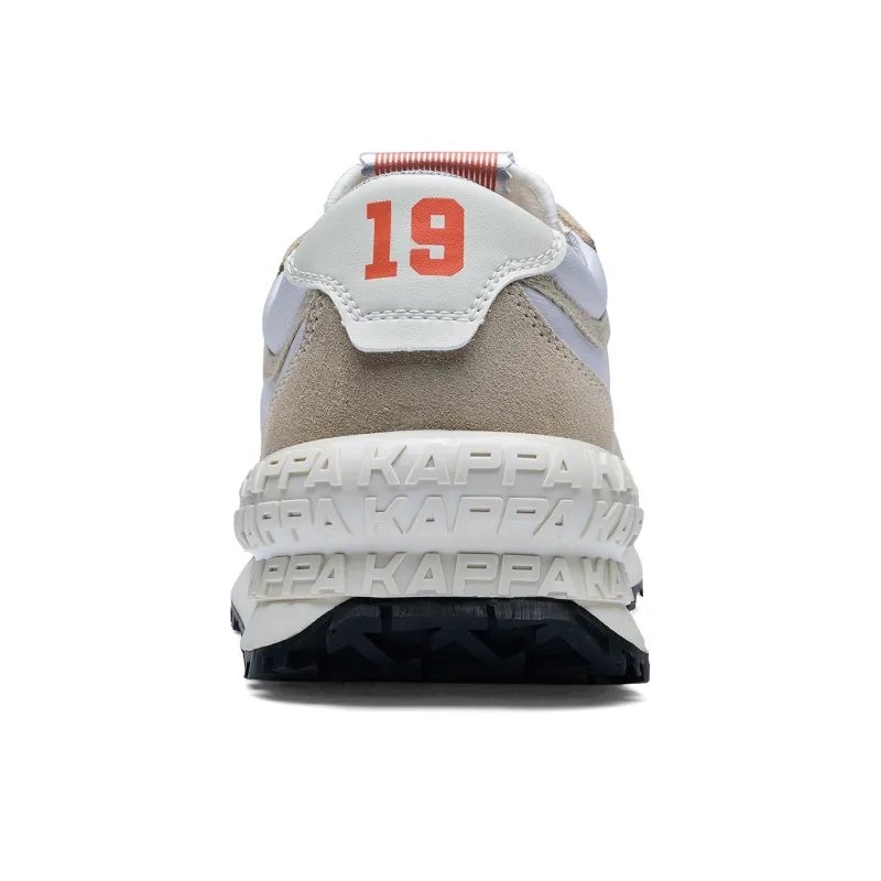 Kappa Anti Slip Wear Resistant Running Shoes Unisex Gray Khaki Silver-4