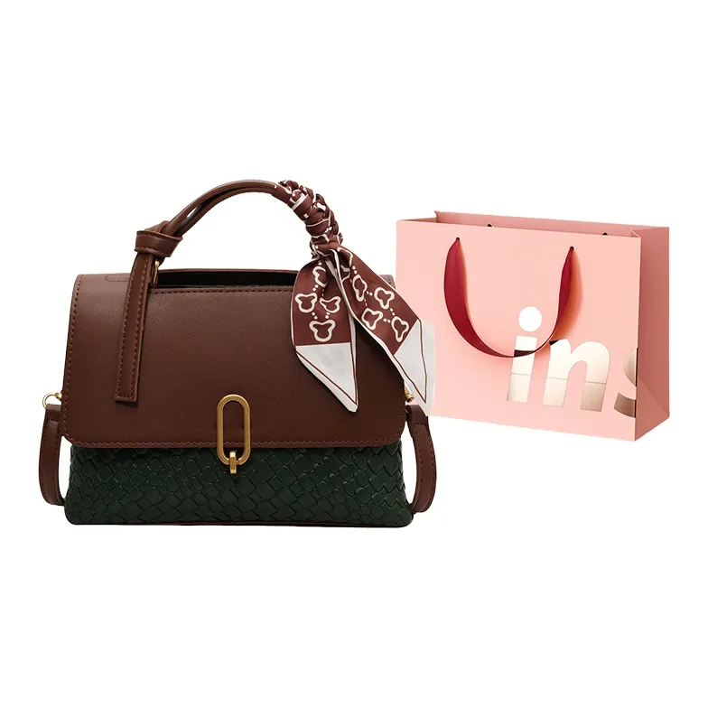 WHEELY BABY+ PU Handbag, Shoulder Bag, Crossbody Bag Women's Brown & Ecru, Black, Coffee & Green, Coffee-10