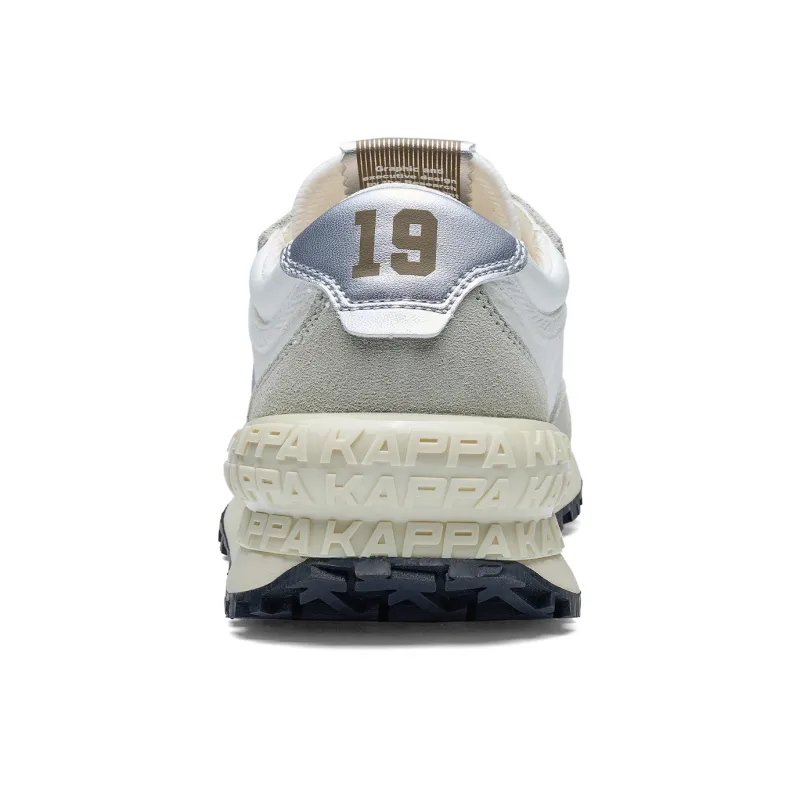 Kappa Anti Slip Wear Resistant Low Top Running Shoes Women's Green White-4