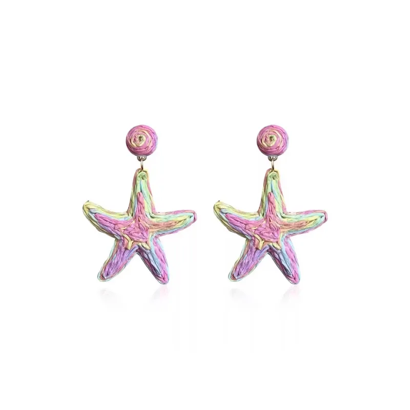 Peach Tea Alloy Earrings Women's-6