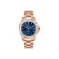 Rose Case Blue Dial Rose Band-Diamond Inlaid Style