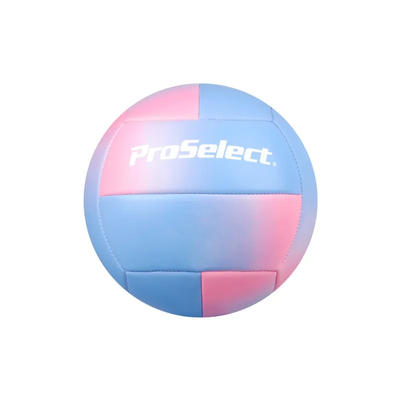 ProSelect PU Size 5 Volleyball Unisex Sky Blue Pink Gradient-0