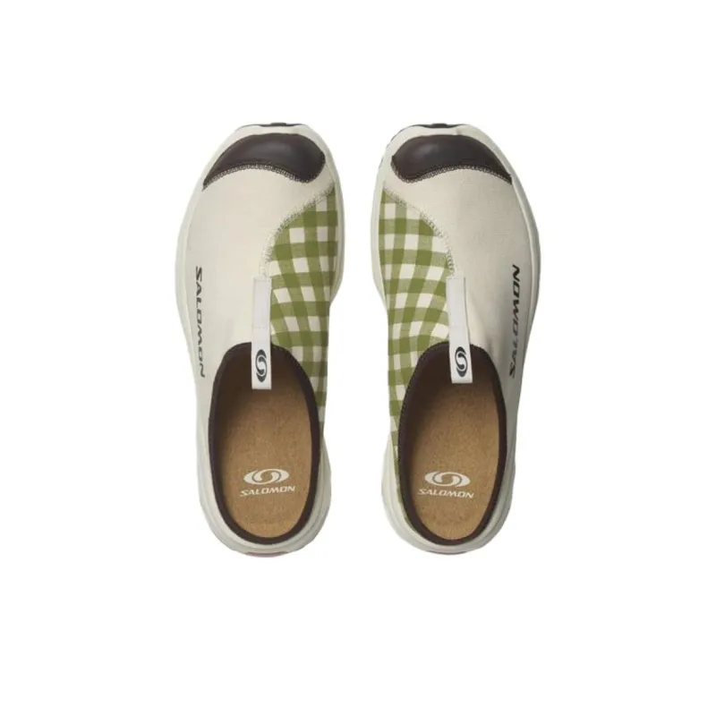 SALOMON RX Slide 3.0 Slip Resistant Closed Toe Slippers Women's White Green-3