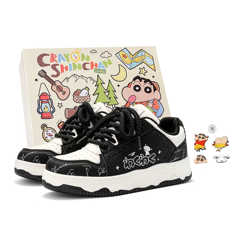 Crayon Shinchan Low Top Skateboard Shoes Unisex-48