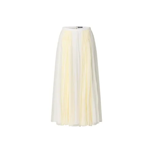 LOUIS VUITTON New Quarterly Products Of LV Casual Long Skirts Women's White