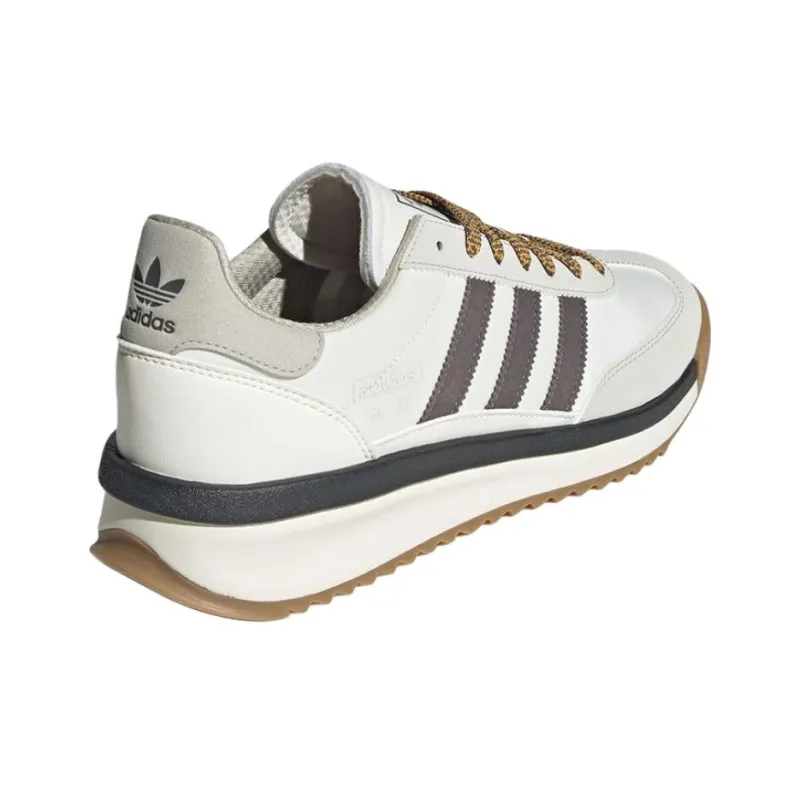 Adidas Originals SL 72 Anti Slip Wear Resistant Low Top Casual Shoes Unisex Beige Umber-4