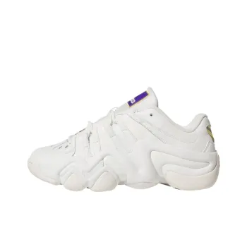 Adidas Crazy 8 Anti Slip Wear Resistant Low Top Basketball Shoes Unisex White