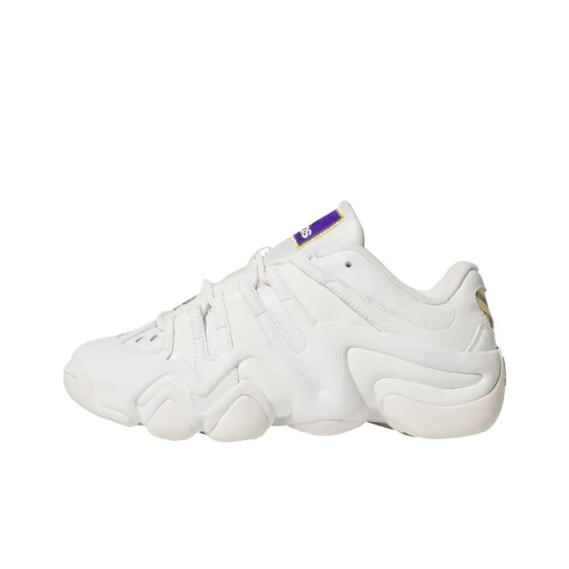 Adidas Crazy 8 Anti Slip Wear Resistant Low Top Basketball Shoes Unisex White-0
