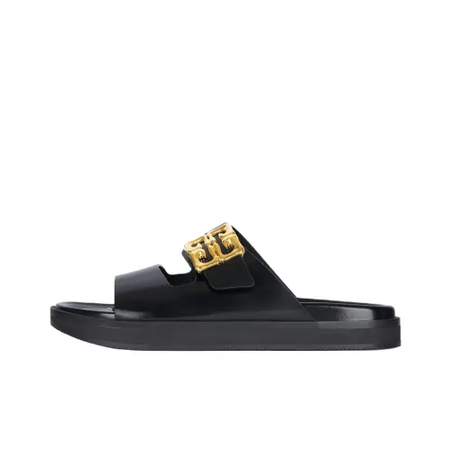 Givenchy 4G Liquid Slip Resistant Slide Slippers Women's Black