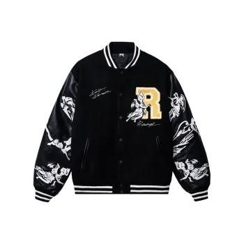 Revenge x KOSUKE KAWAMURA Baseball Jacket Unisex Black