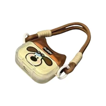 Beams Compatibility Airpods4/3/Pro/Pro2 TPU Japanese And Korean Style Ins Master Dog Cute Brown Headphone Cases