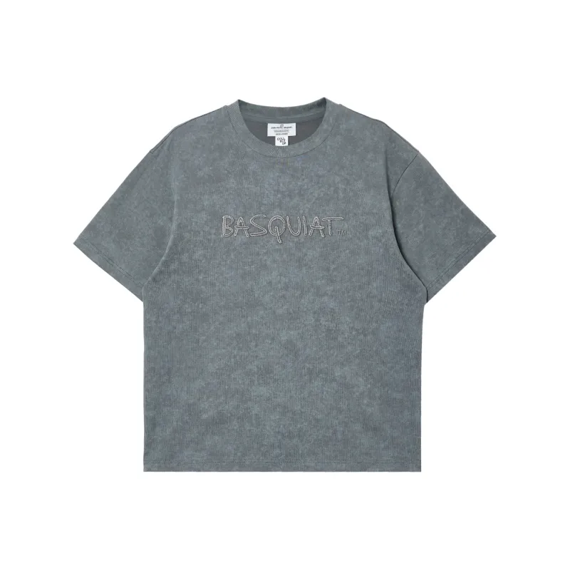 JACK JONES· JACK JONES/Jack Jones X Basquiat T Shirt Men's E02 Lava Smoke Gray-0