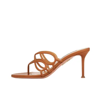 AQUAZZURA Flip Flops 7.5cm Women's Brown