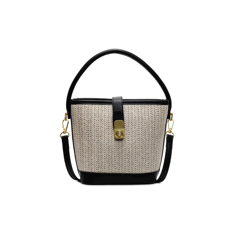 Yalu PU Handbag Women's Black/White/Khaki/Pink/Brown-1