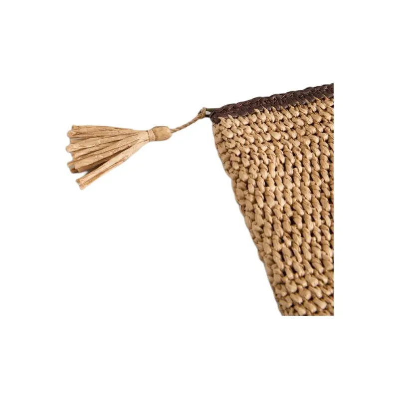 ZARA Cellulose Material Clutch Toiletry Bag Unisex Light Beige-4