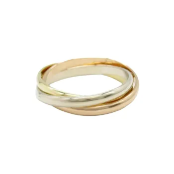 Cartier 2010s 18K Gold Trinity Ring