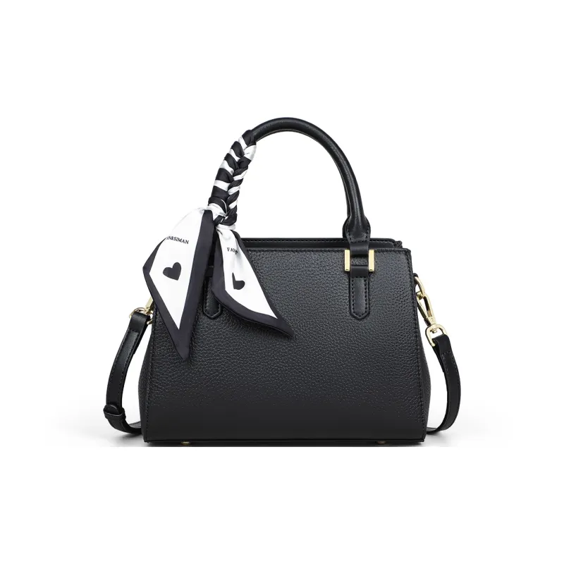 COMELY Cow Leather Crossbody One Shoulder Handbag Regular Women's Black-1