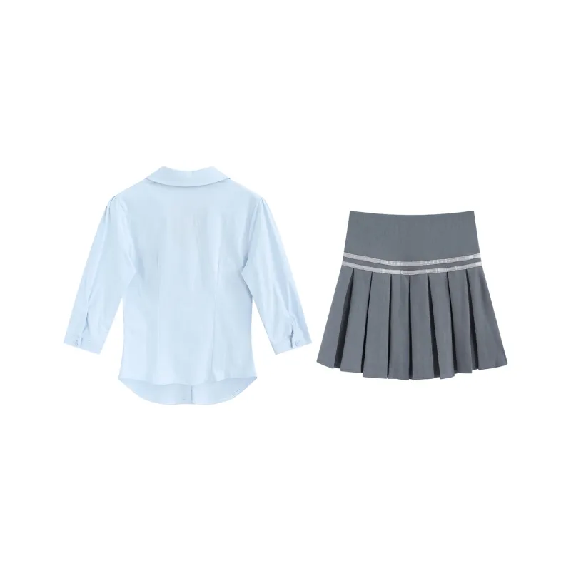 SNZX Two Piece Skirt Sets Women's-1