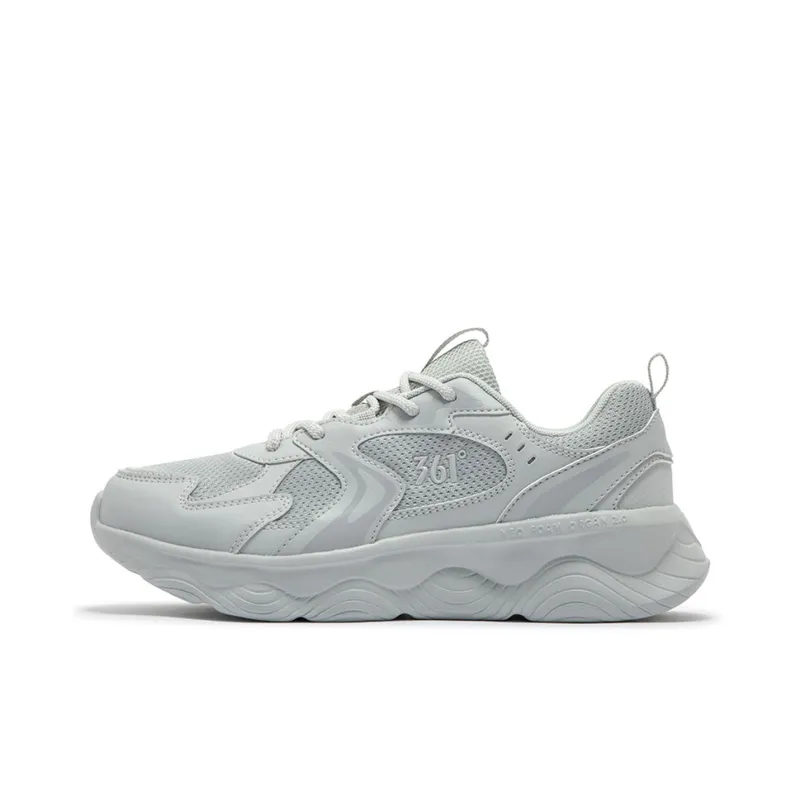 361° Cushioning, Wear Resistant Low Top Casual City Commute Running Shoes Women's Gray-0
