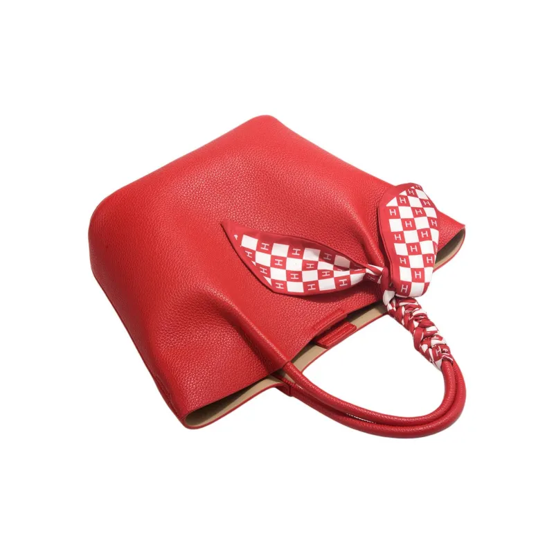 Elsvet Artificial Leather Handbag Regular Women's Red-2
