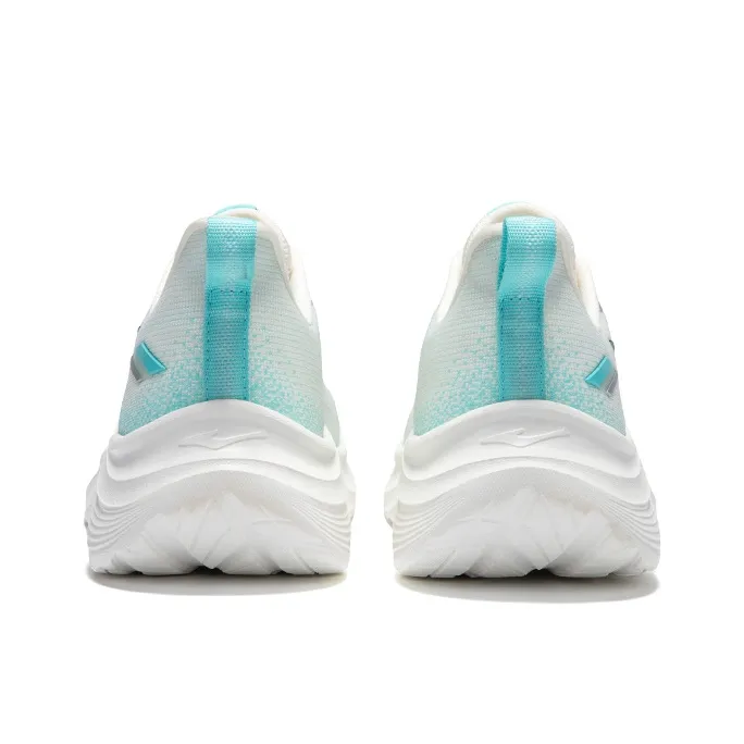 Erke Cushioning, Breathable, Lightweight Low Top Casual Running Shoes Men's Microcrystal White Mint Blue-4