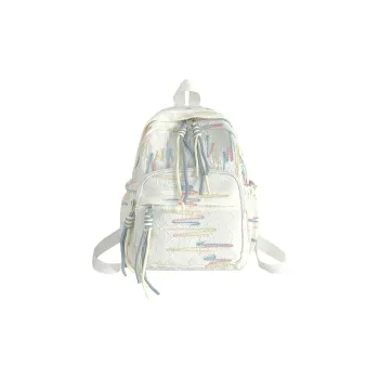 Single Warehouse Composite Cloth Backpack Regular Women's White/Black/Pink/Yellow