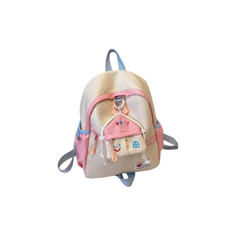 URBAN FOREST Oxford Backpack Unisex Ecru/Black/Blue-1