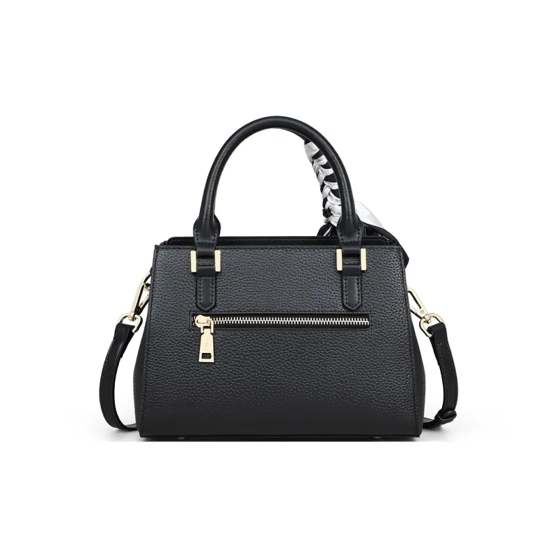 COMELY Cow Leather Crossbody One Shoulder Handbag Regular Women's Black-2