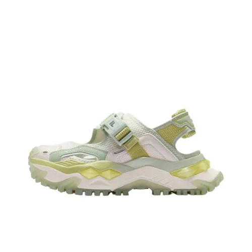 FILA FUSION BIANCO Beach Sandals Women's White Green