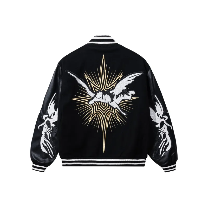 Revenge x KOSUKE KAWAMURA Baseball Jacket Unisex Black-1