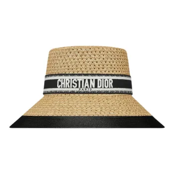DIOR Cotton Bucket Hats Unisex Beige
