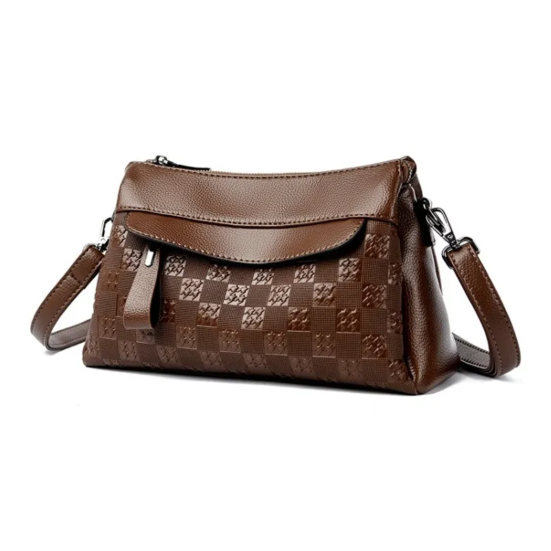 JIEXINI PU Crossbody Bag Shoulder Bag Women's Black/Burgundy/Coffee-5