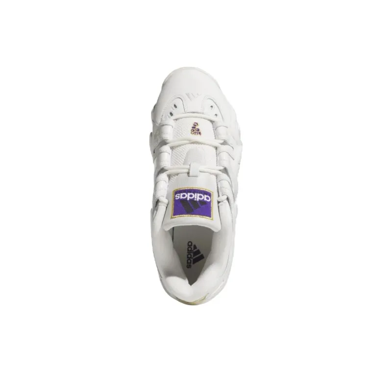 Adidas Crazy 8 Anti Slip Wear Resistant Low Top Basketball Shoes Unisex White-4