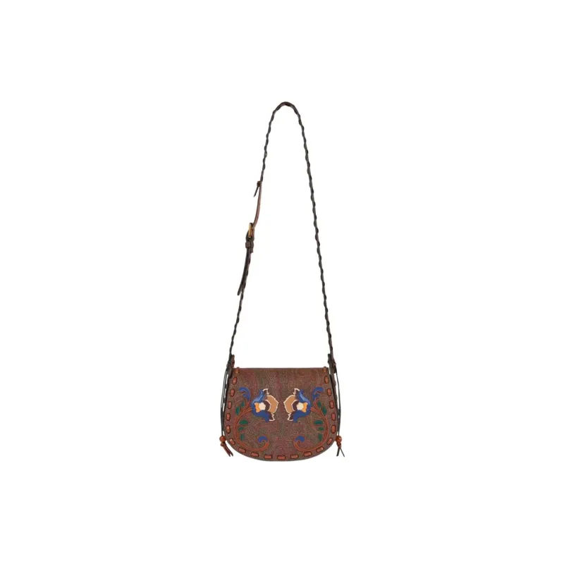 ETRO PVC Shoulder Bag, Crossbody Bag Women's Brandy Brown-1