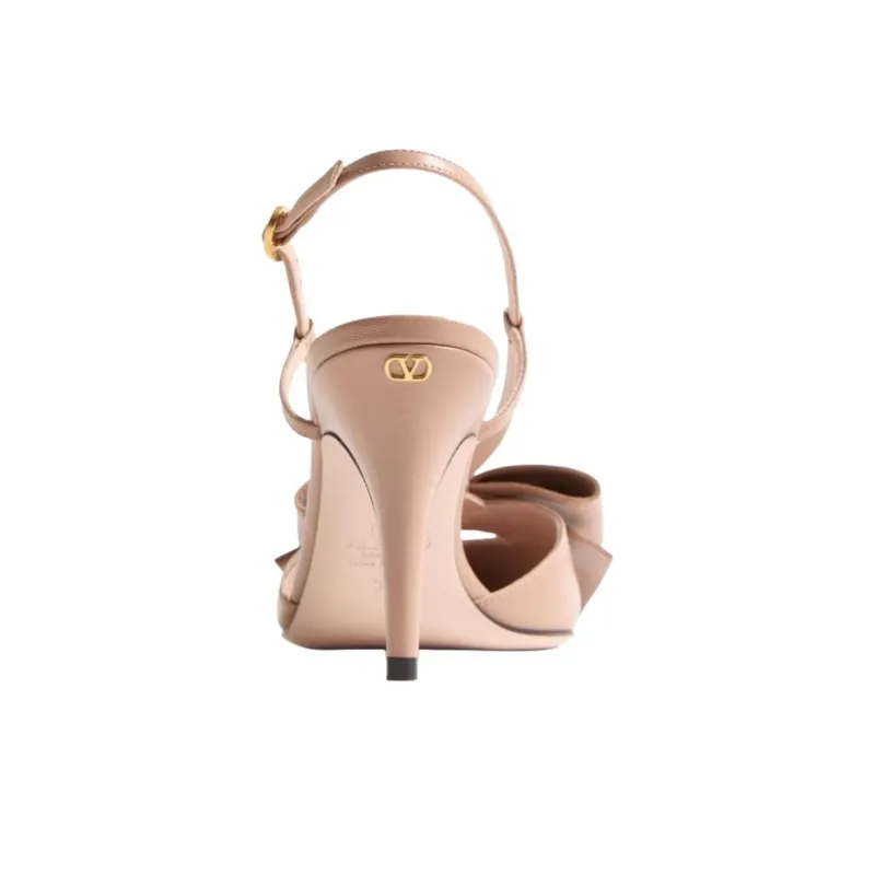 Valentino BOWOW GARAVANI Slim Heel High Heels 8.5cm Women's Pink-4