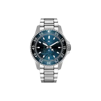 Sea Gull Ocean Automatic Mechanical Movement Steel Strap Watch Men's Watches Blue Dial