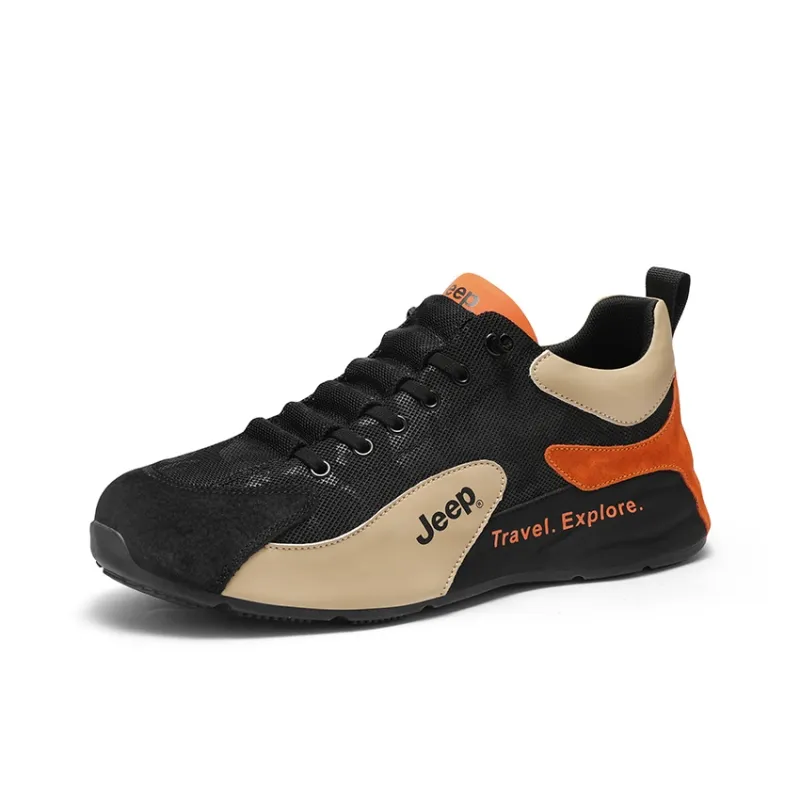 Jeep Wear resistant, Lightweight, Breathable, And Non slip. Low Top Casual Shoes Men's-1