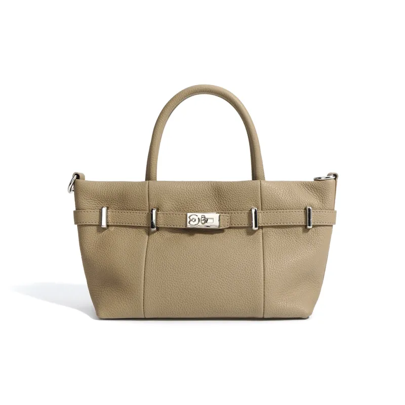 H YXIANG Cow Leather Handbag Regular Women's Multicolor-1